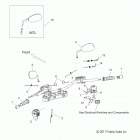 V13BW36/EW36 CROSS ROADS CLASSIC/HARD-BALL ALL OPTIONS Steering, handlebar asm. and controls - v13bw36  /...