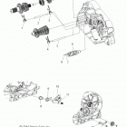 V14RB36 BOARDWALK ALL OPTIONS Drive train, shift forks and drum - v14rb36 all op...
