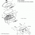 V13BW36/EW36 CROSS ROADS CLASSIC/HARD-BALL ALL OPTIONS Body, saddlebag asm. - v13bw36  /  ew36 all option...