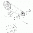 V13BW36/EW36 CROSS ROADS CLASSIC/HARD-BALL ALL OPTIONS Drive train, drive sprocket, belt, cover and guard...
