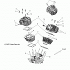 V13BW36/EW36 CROSS ROADS CLASSIC/HARD-BALL ALL OPTIONS Engine, cylinder and head - v13bw36  /  ew36 all o...