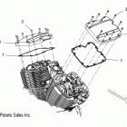 V13BW36/EW36 CROSS ROADS CLASSIC/HARD-BALL ALL OPTIONS Engine, valve covers - v13bw36  /  ew36 all option...