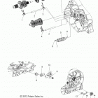 V13BW36/EW36 CROSS ROADS CLASSIC/HARD-BALL ALL OPTIONS Drive train, shift forks and drum - v13bw36  /  ew...