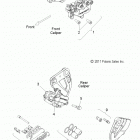 V13BW36/EW36 CROSS ROADS CLASSIC/HARD-BALL ALL OPTIONS Brakes, caliper, front and rear - v13bw36  /  ew36...