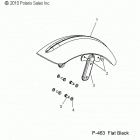 V13WB36 HIGHBALL ALL OPTIONS Body, fender, front - v13wb36