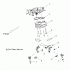 V14RB36 BOARDWALK ALL OPTIONS Engine, throttle body asm. - v14rb36 all options