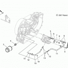 V13BW36/EW36 CROSS ROADS CLASSIC/HARD-BALL ALL OPTIONS Engine, oil pump mounting and dipstick - v13bw36  ...