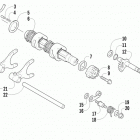 TRV 1000 XT EFT BLUE Вилки переключения передач