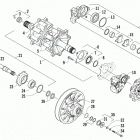 M 6000 SP Вал приводной трака и тормоза