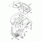 ATV 1000 XT Задний багажник ,крыло и подножки