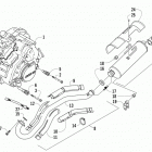 ATV 700 Двигатель и глушитель