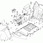 Wildcat X LTD Console and floor panel assembly