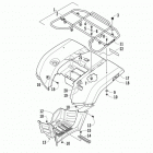 ATV 500 Задний багажник ,крыло и подножки