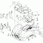 ATV 500 Передний багажник крыло и фара
