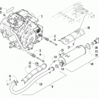 ATV 450 CR Двигатель и глушитель