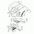 TRV 400 Заднее крыло и подножки