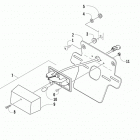 TBX 700 GT T3S License plate holder assembly