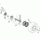 ATV 90 Front wheel and brake assemblies