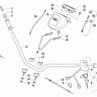 ATV 300 Handlebar, instrument pod, and control assemblies