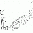 ATV 300 DVX Cooling duct assembly