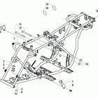 ATV 150 Frame and related parts assembly