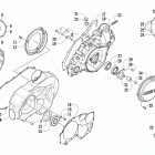 ATV 700 Clutch  /  v-belt  /  magneto cover assembly