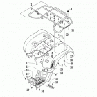 ATV 700 Задний багажник ,крыло и подножки