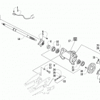 ATV 150 Rear axle and brake assembly