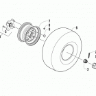 ATV 150 Rear wheel assembly