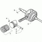 ATV 90 Поршни и коленвал
