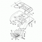 ATV 500 Задний багажник ,крыло и подножки