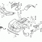 ATV 450 CR Передний багажник крыло и фара