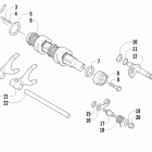 ATV 1000 XT Вилки переключения передач