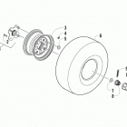 ATV 90 Rear wheel assembly