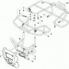 ATV 300 Front bumper, front rack, and rear rack assembly