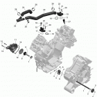 Outlander 1000EFI XMR Система охлаждения двигателя