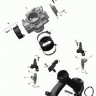 Outlander 800R EFI, STD, DPS, XT & XT-P Коллектор воздухозаборника и корпус дросселя