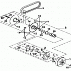 DS 250 NA, CE & INT Ведомый шкив