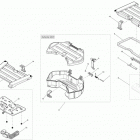 Outlander Max 400 EFI, STD, XT Задний ящик для поклажи