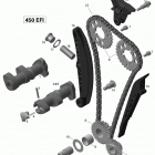 DS 450EFI STD Распредвал и цепь