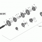 DS 450EFI STD 05- gear box