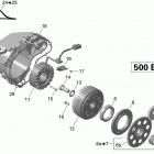 Outlander 500EFI STD, DPS & XT 03- magneto and electric starter outlander
