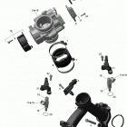 Outlander 650EFI STD, DPS & XT Коллектор воздухозаборника и корпус дросселя