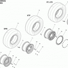 Outlander MAX 1000EFI, DPS, XT & XT-P 07- wheels and tires rear