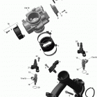 Outlander 800R EFI, STD, DPS, XT & XT-P Коллектор воздухозаборника и корпус дросселя