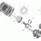 Outlander STD, XT, 400 EFI Коленвал и поршни
