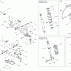 Outlander MAX 1000EFI, DPS, XT & XT-P Передняя подвеска