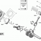 Outlander 650EFI STD, DPS & XT Коленвал,поршень и цилиндр