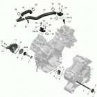 Outlander 1000EFI XMR Система охлаждения двигателя