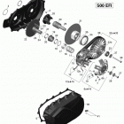 Outlander 500EFI STD, DPS & XT Трансмиссия
